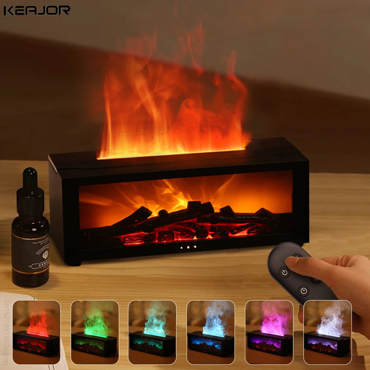 New Aroma Humidifier Flame Essential Oil Diffuser