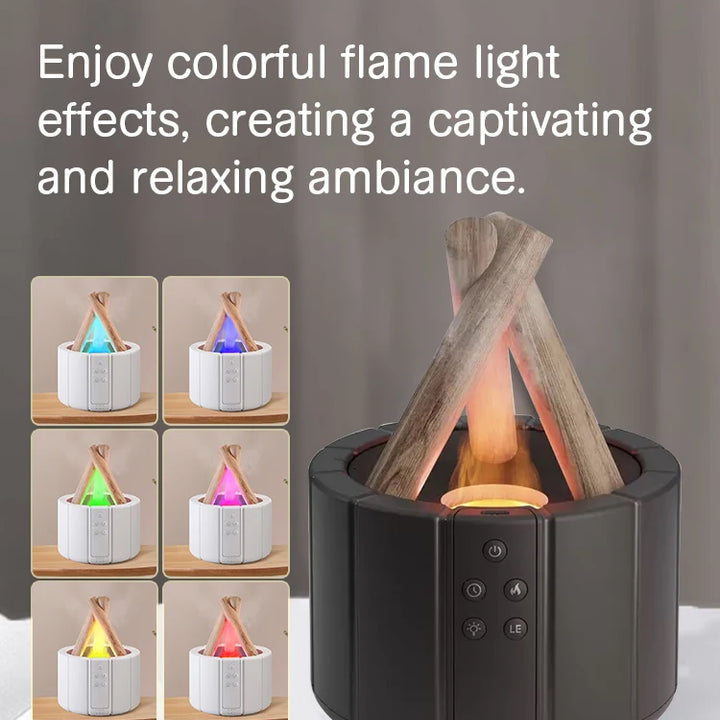 KINSCOTER Simulated Flame Aroma Diffuser Bonfire